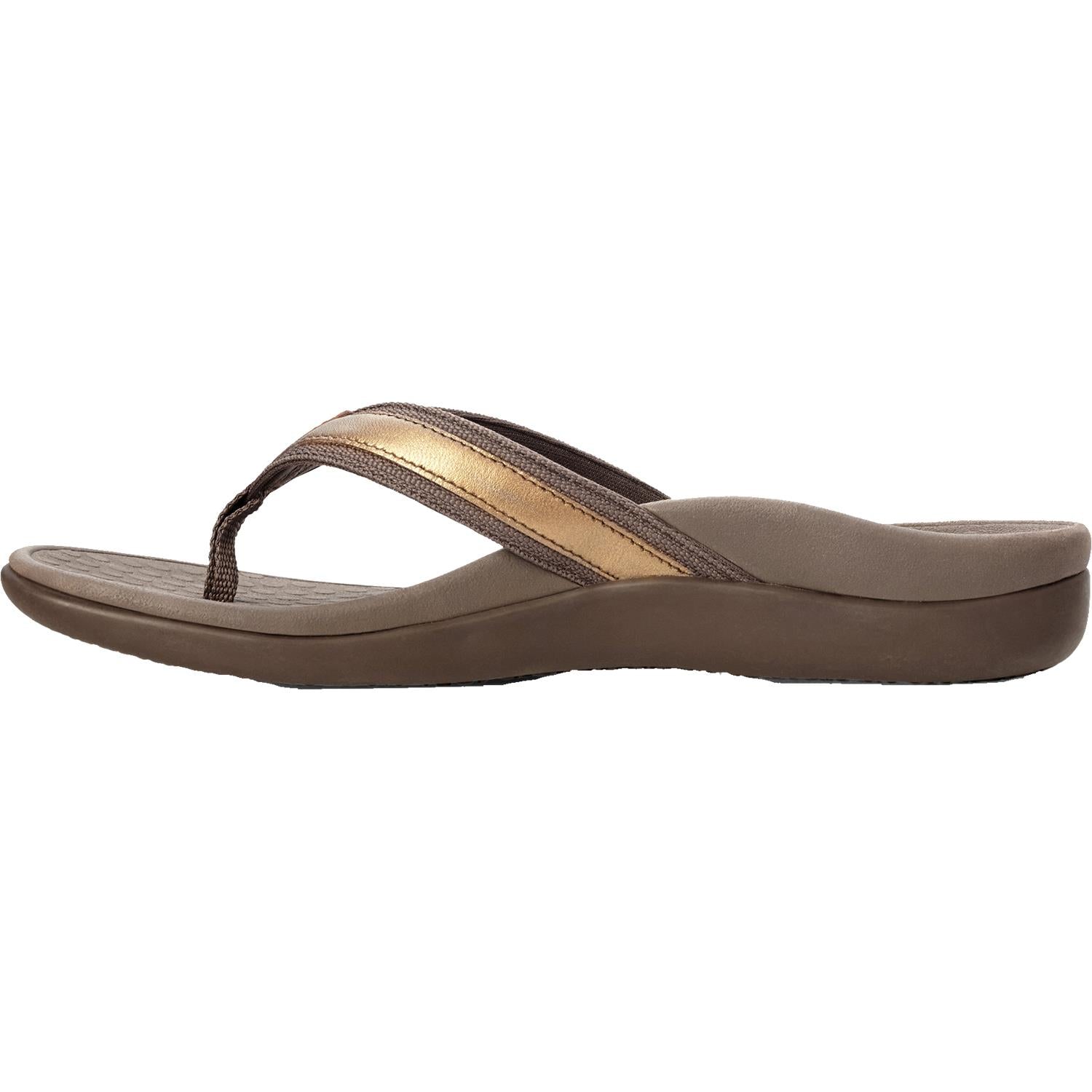 Vionic Tide II Women's Arch Support Sandals Bronze Metallic Leather