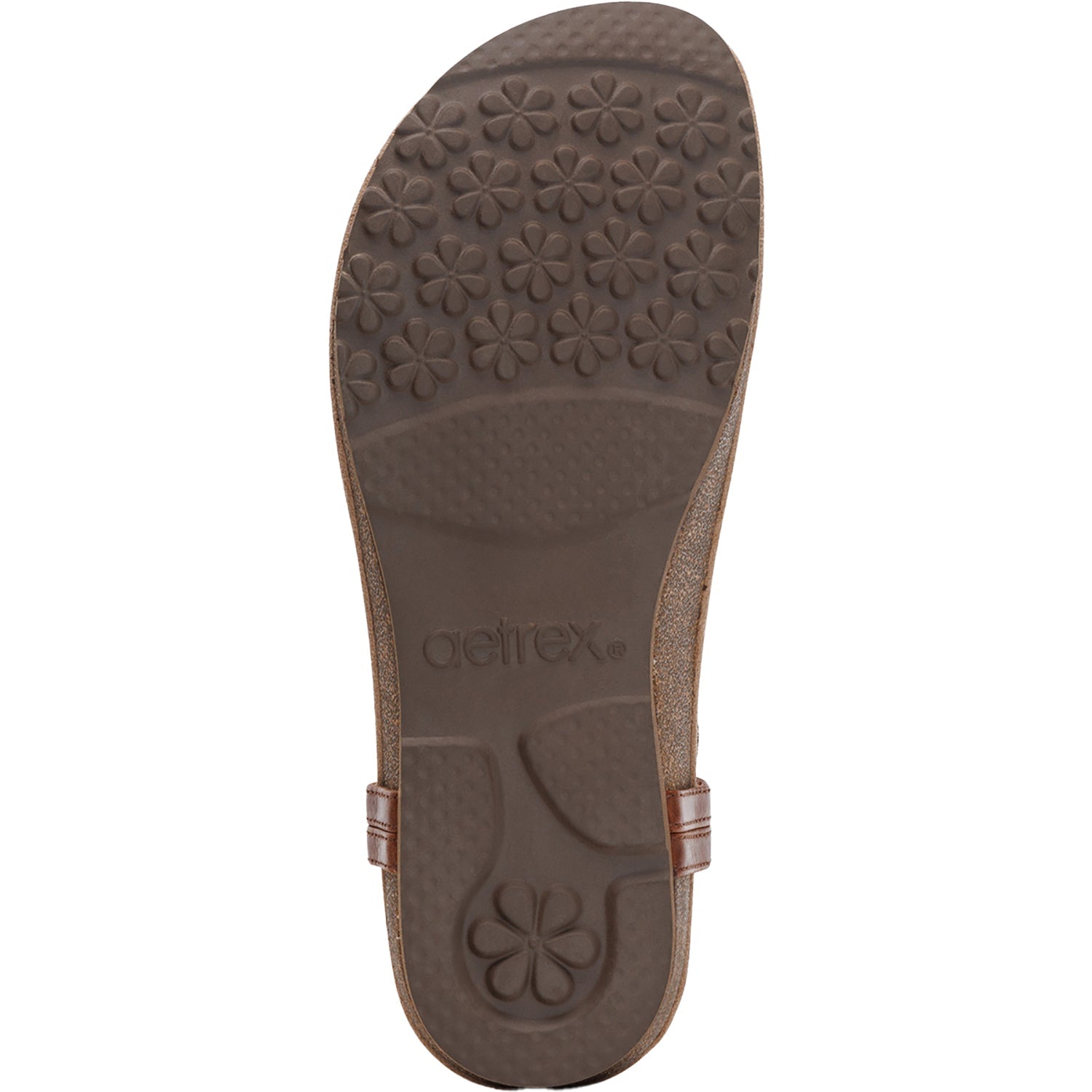 Aetrex Evelyn Women's Sandals Thong Sandals Walnut Leather