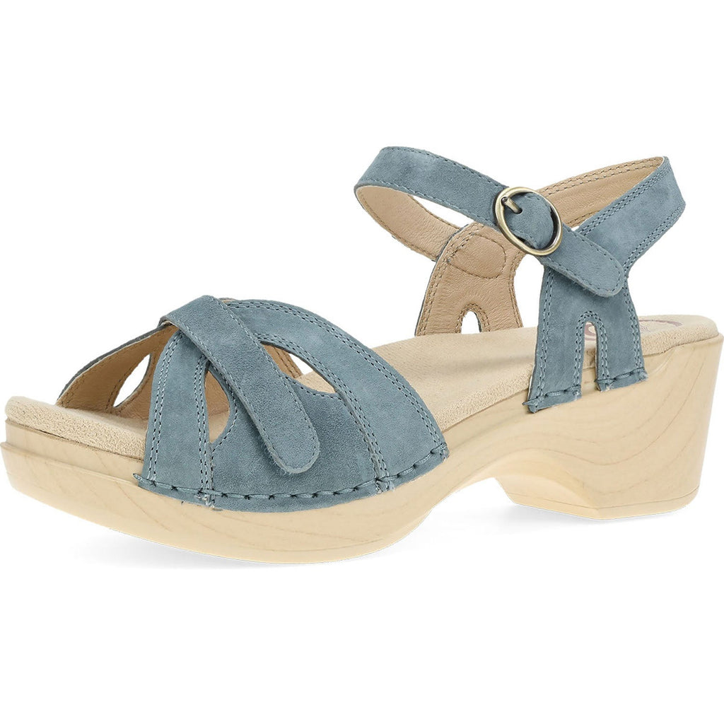 Dansko Season Women's Backstrap Sandals Denim Suede