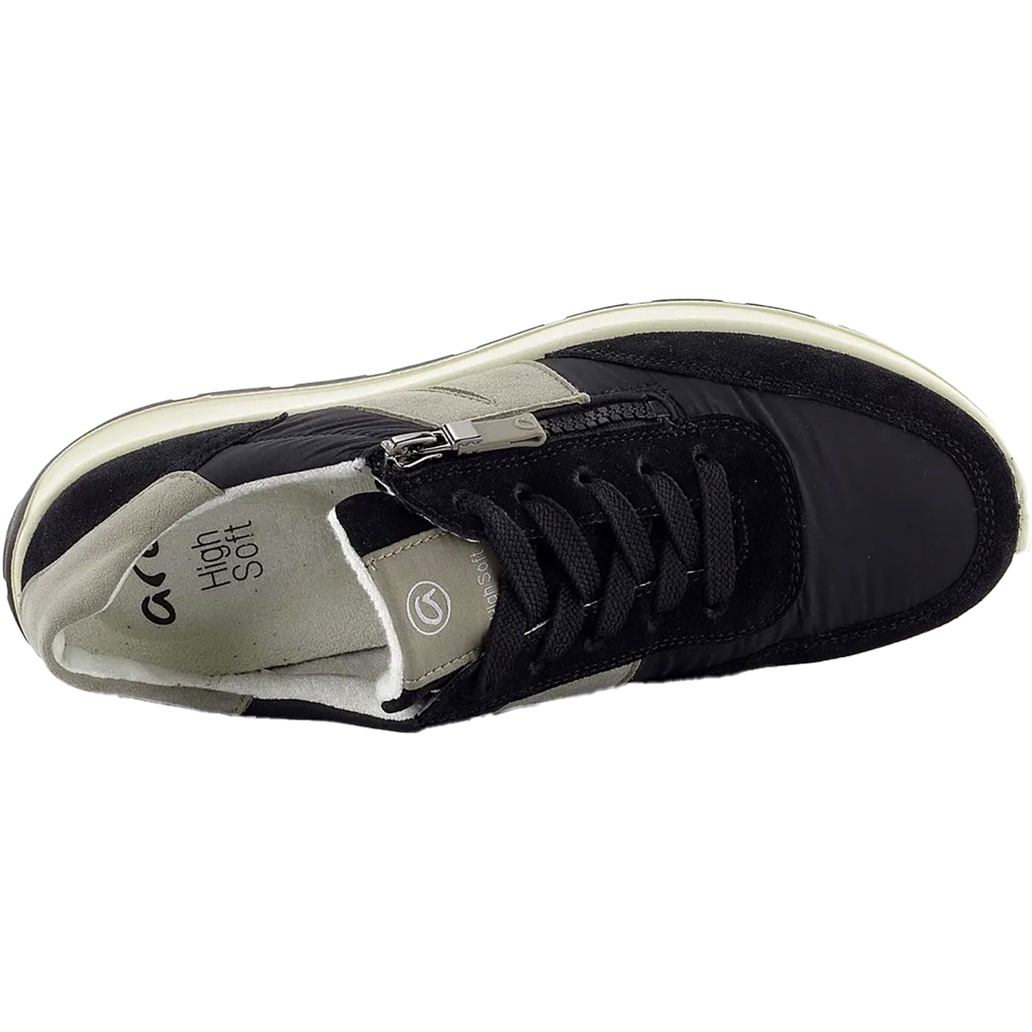 Ara Nerine Women's Shoes Black/Moon Suede