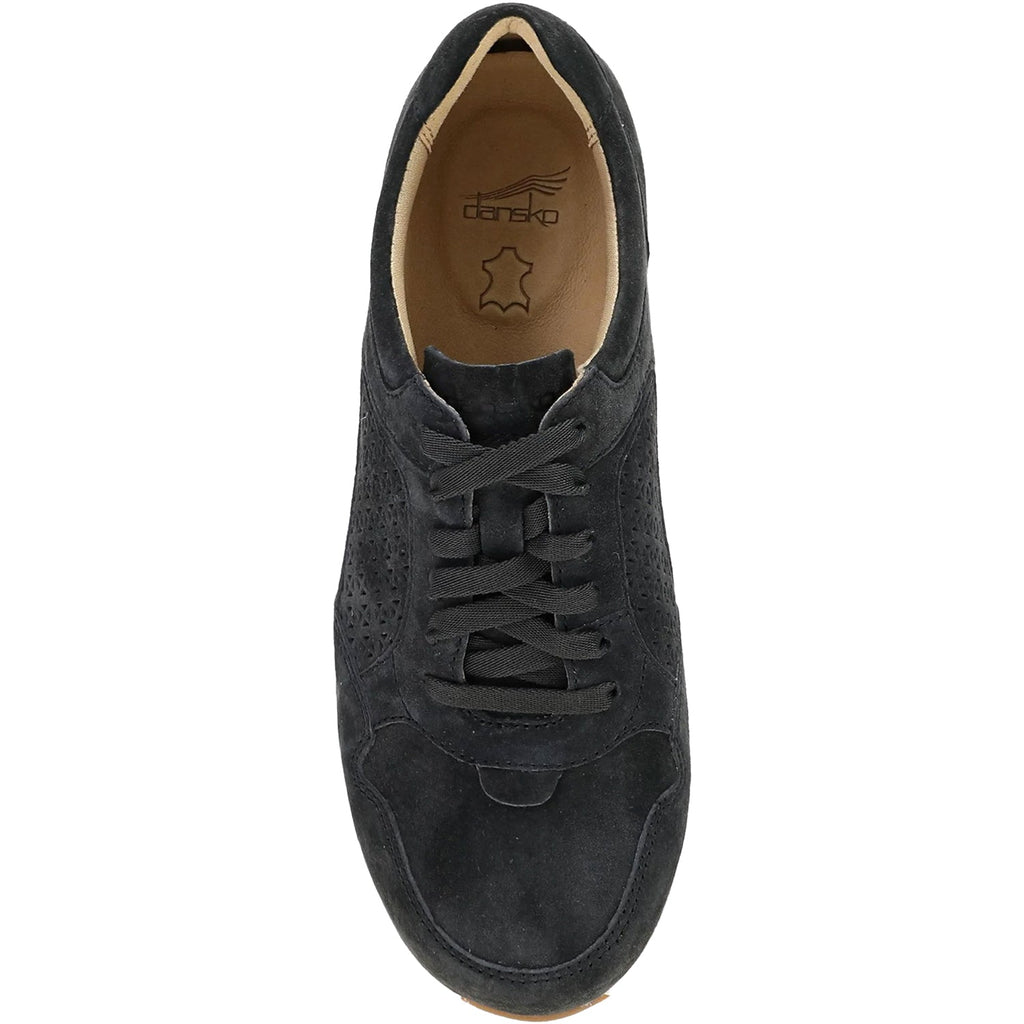 Dansko Catie Women's Sporty Lace Up Shoes Black Suede