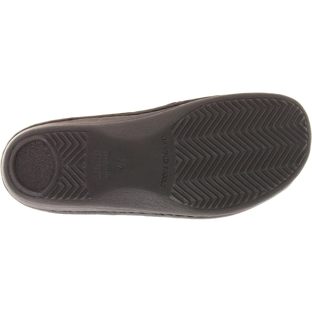 Finn Comfort Newport Women's Slip On Shoes Black Nappa Leather
