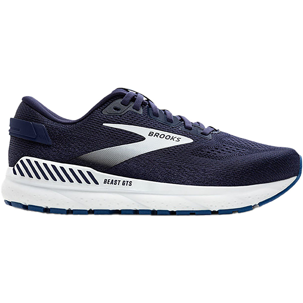 Brooks Beast GTS 24 (Stability Support) Men's Road Running Shoes Peacoat/True Navy/White Mesh