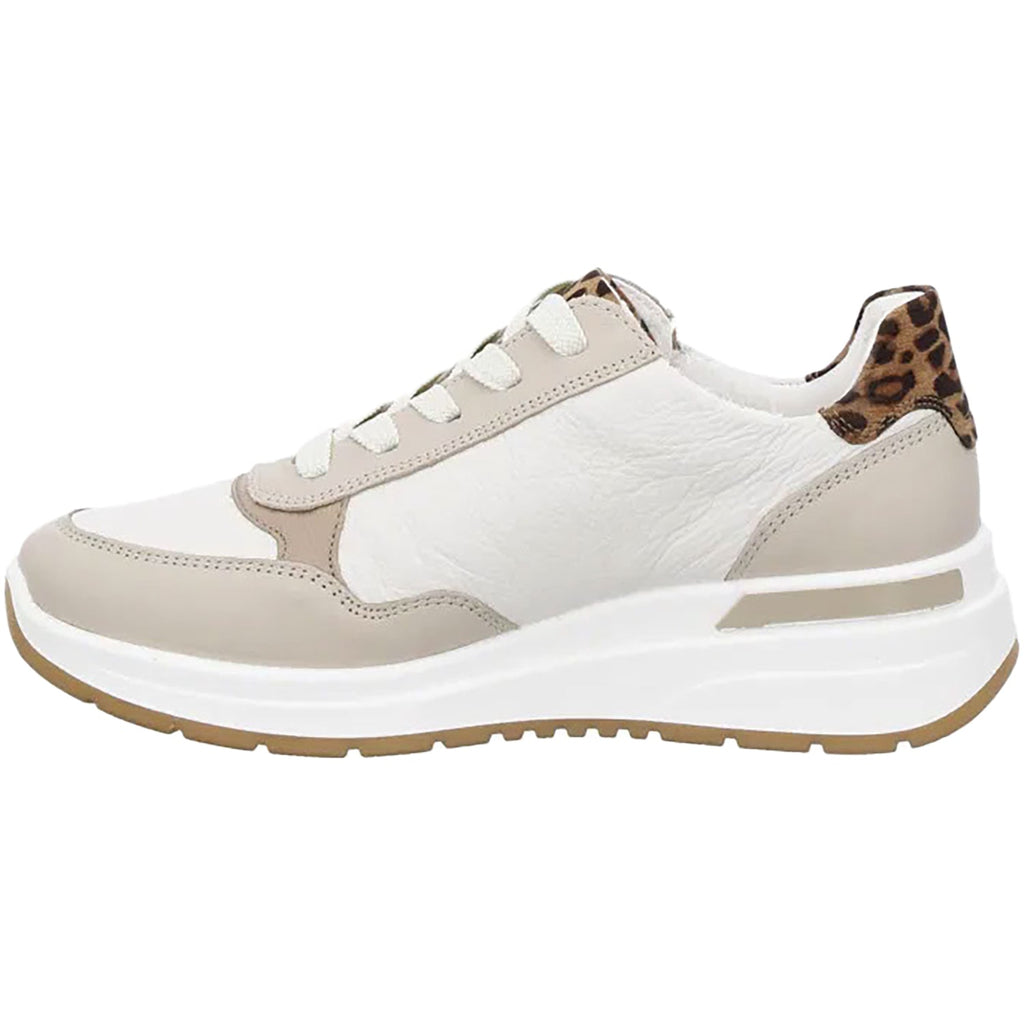 Ara Gardenia Women's Sporty Lace Up Shoes Shell/Cream/Sand Leather