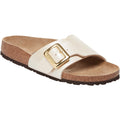 Birkenstock Catalina Luxe Buckle Birko-Flor Women's Sandals Graceful Pearl White