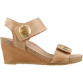 Taos Carousel 3 Women's Wedge Heel Sandals Tan Leather