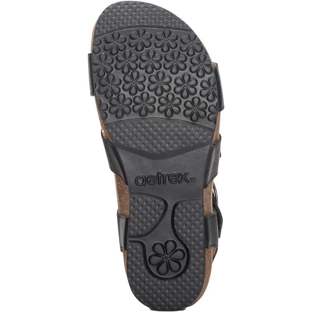 Aetrex Lilly Women's Sandals Black Leather
