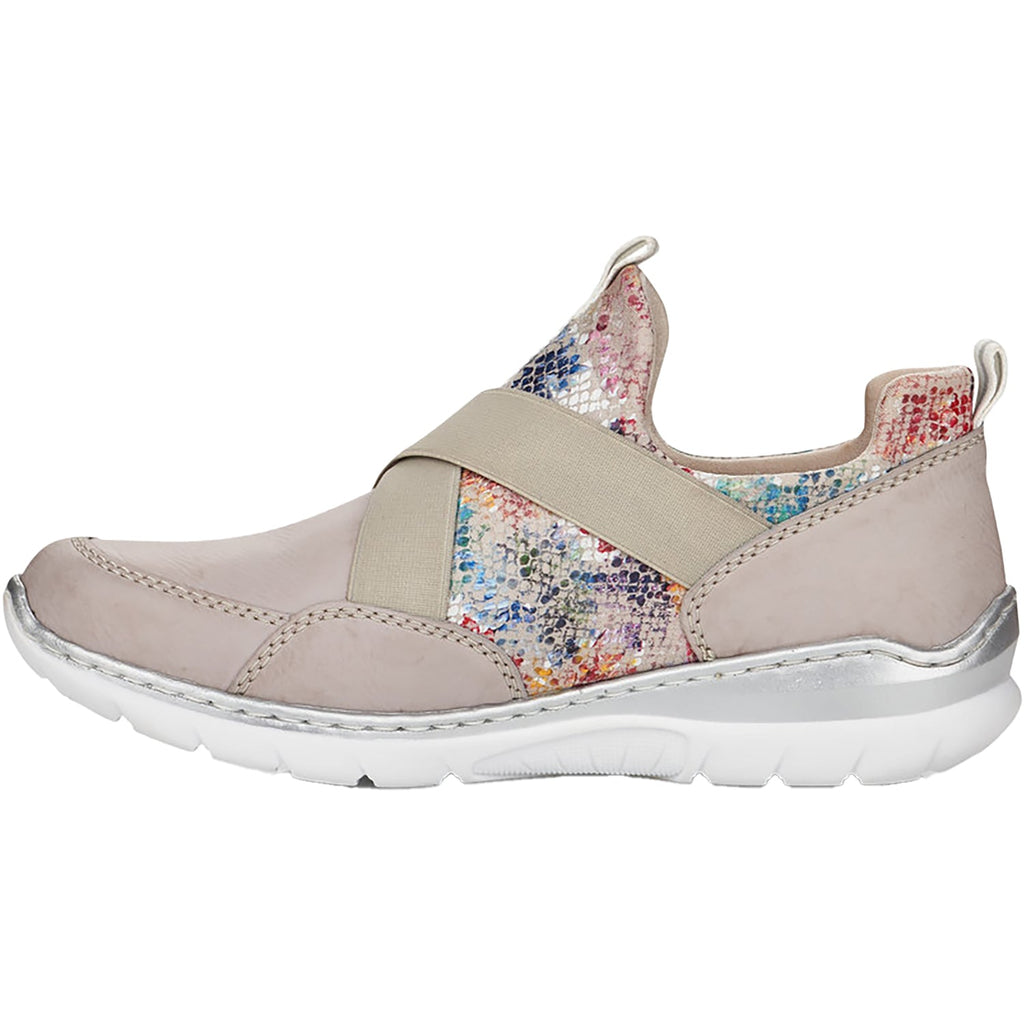 Rieker L3253-40 Nikita 53 Women's Athleisure Shoes Ice/Multi-Grey Synthetic