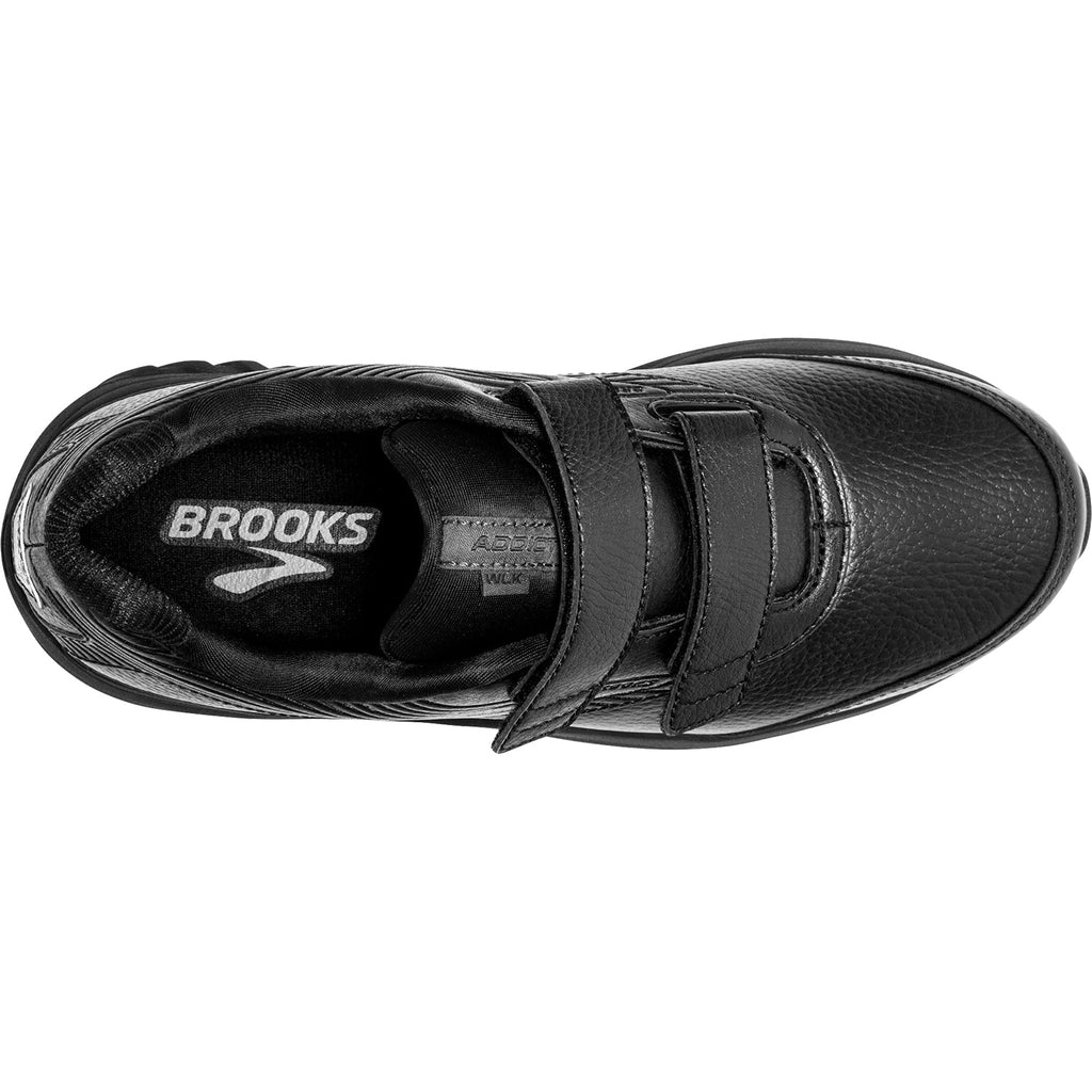 Brooks Addiction Walker V-Strap Women's Walking Shoes Black Leather