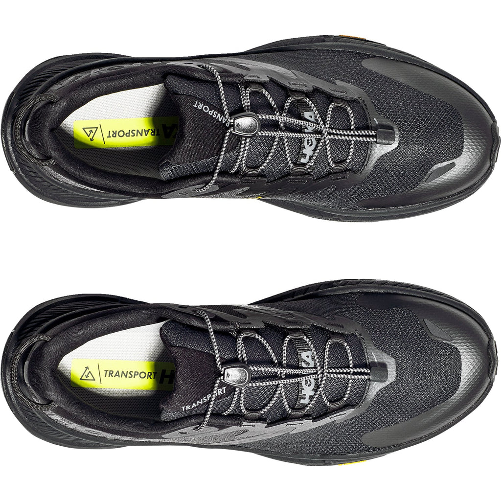 Hoka Transport Men's Everyday Shoes Black/Black Mesh