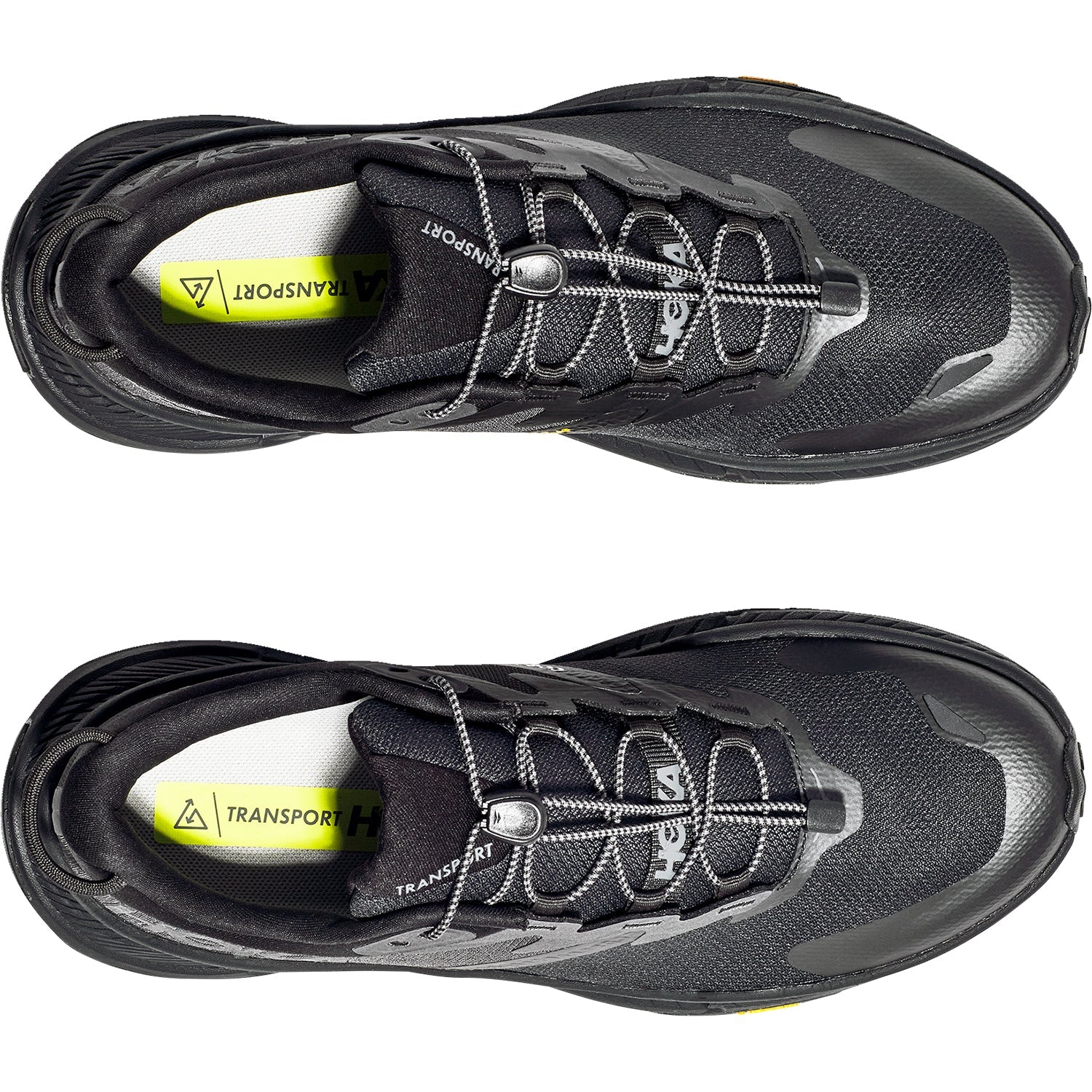 Hoka Transport Men's Everyday Shoes Black/Black Mesh