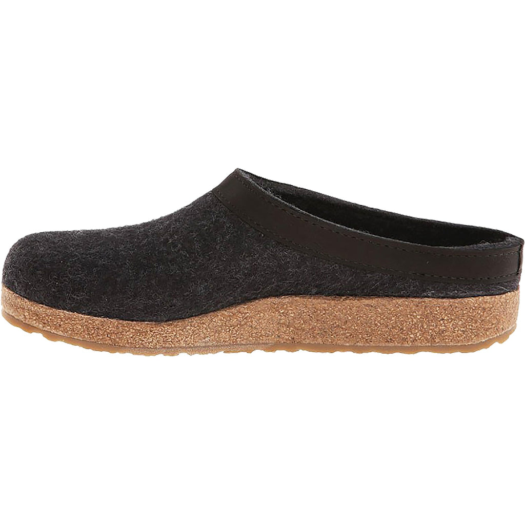 Haflinger GZL Unisex Clogs Charcoal Wool Felt