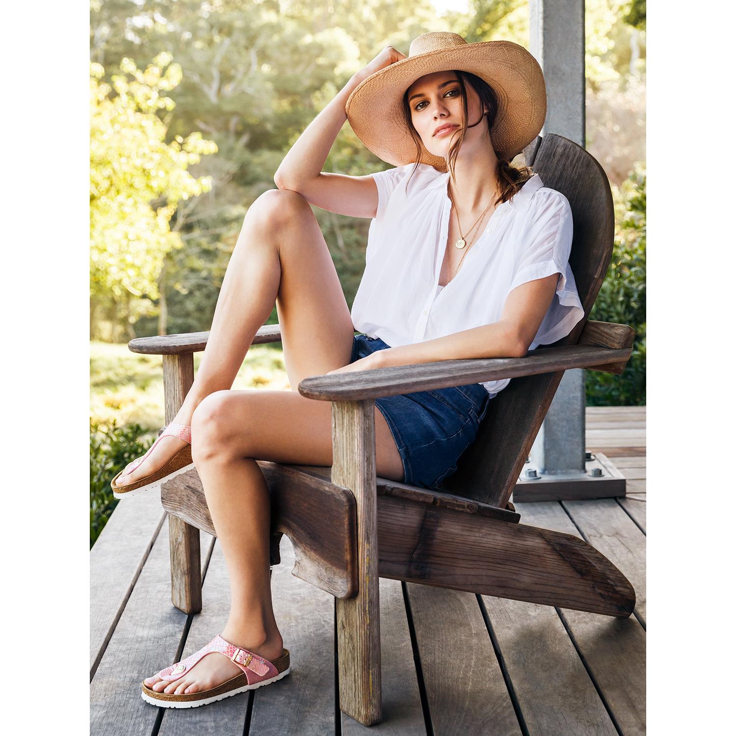 Birkenstock Gizeh Women's Thong Sandals Black Birko-Flor