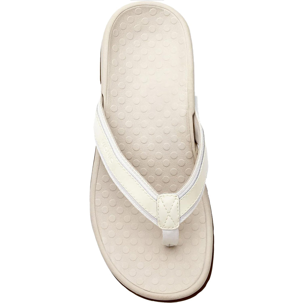 Vionic Tide II Women's Toe Post Sandals White/Cream