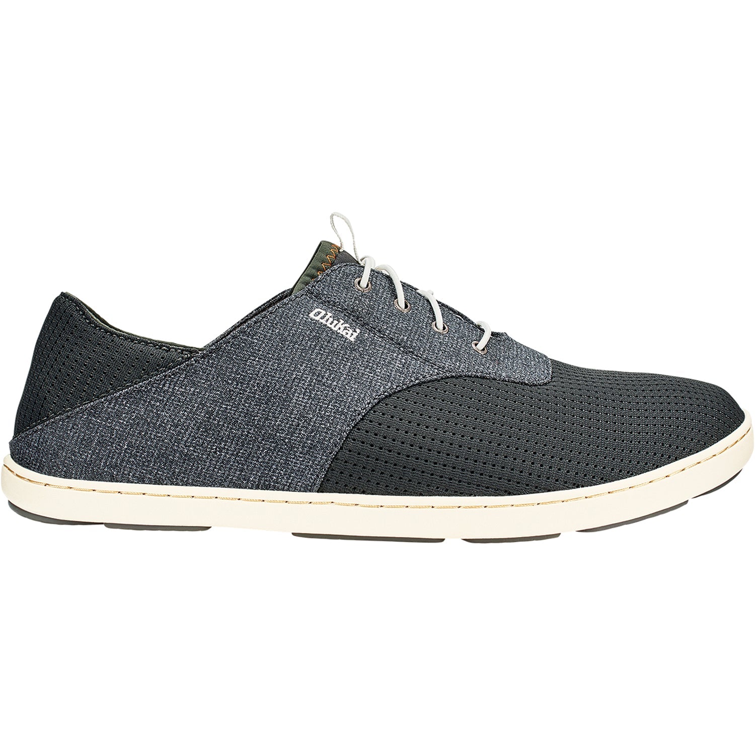 OluKai Nohea Moku Men's Walking Shoes Dark Shadow/Dark Shadow Canvas/Mesh