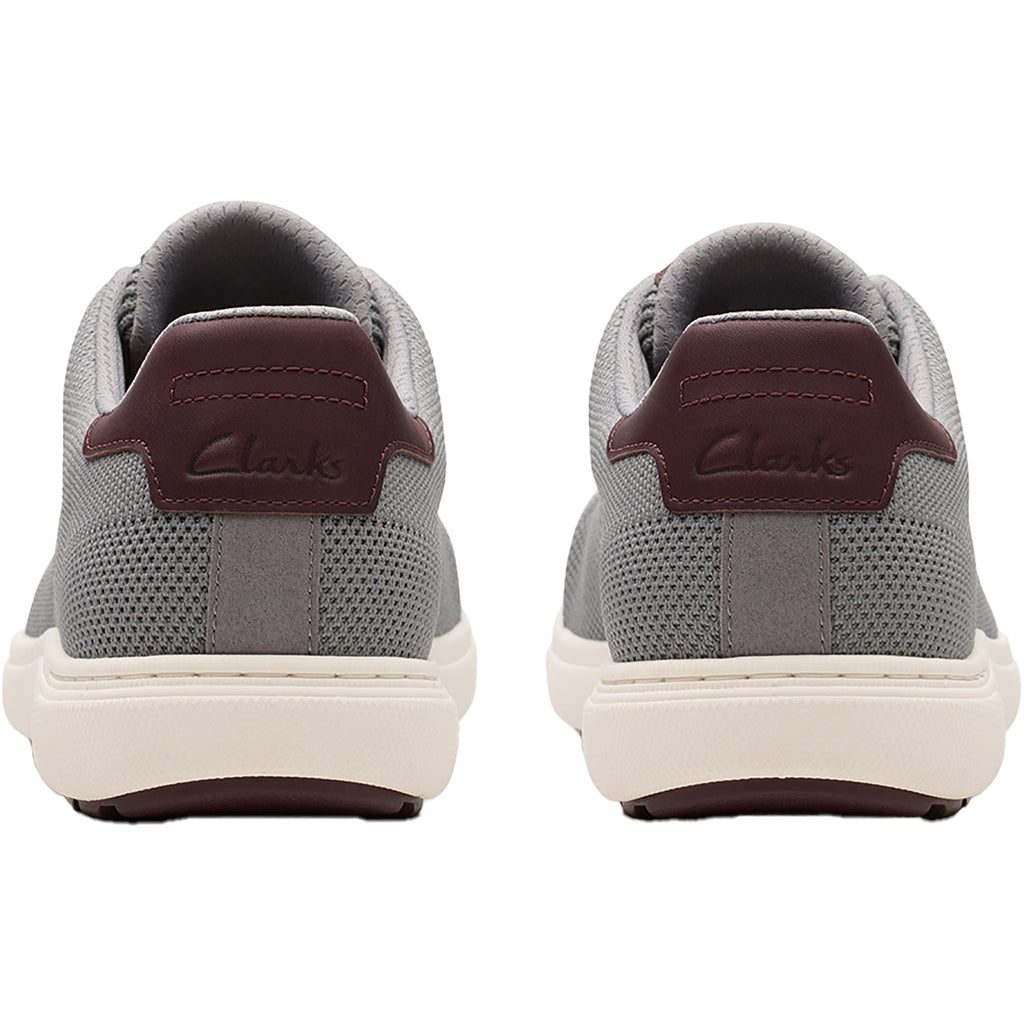 Clarks Mapstone Lace Men's Lace Up Shoes Grey Knit