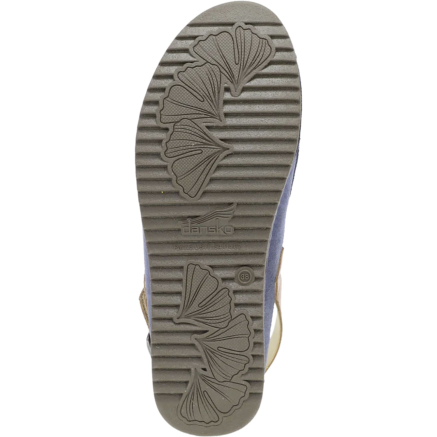 Dansko Merrin Women's Sling Back Clogs Blue Burnished Suede