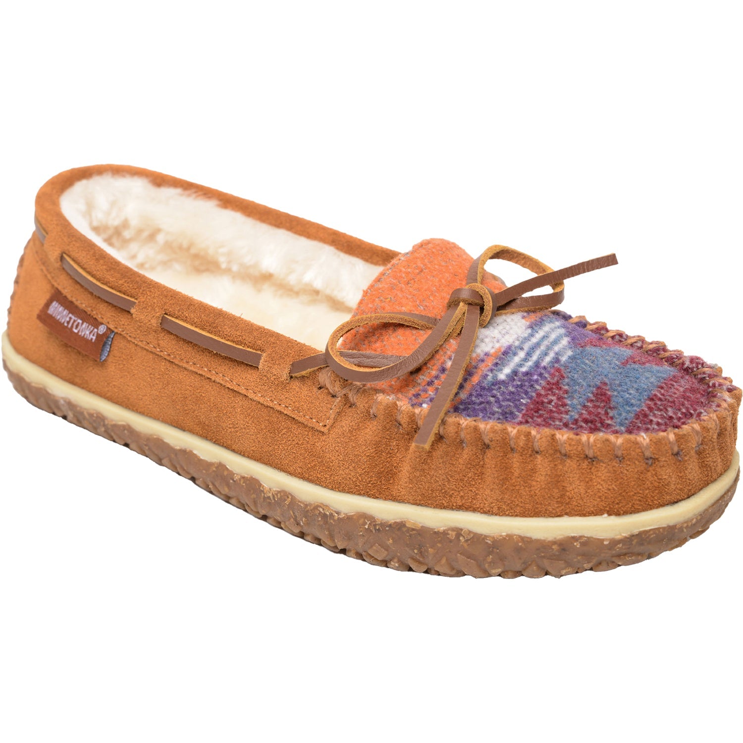 Minnetonka Tilia Women's Slippers Brown Multi Suede