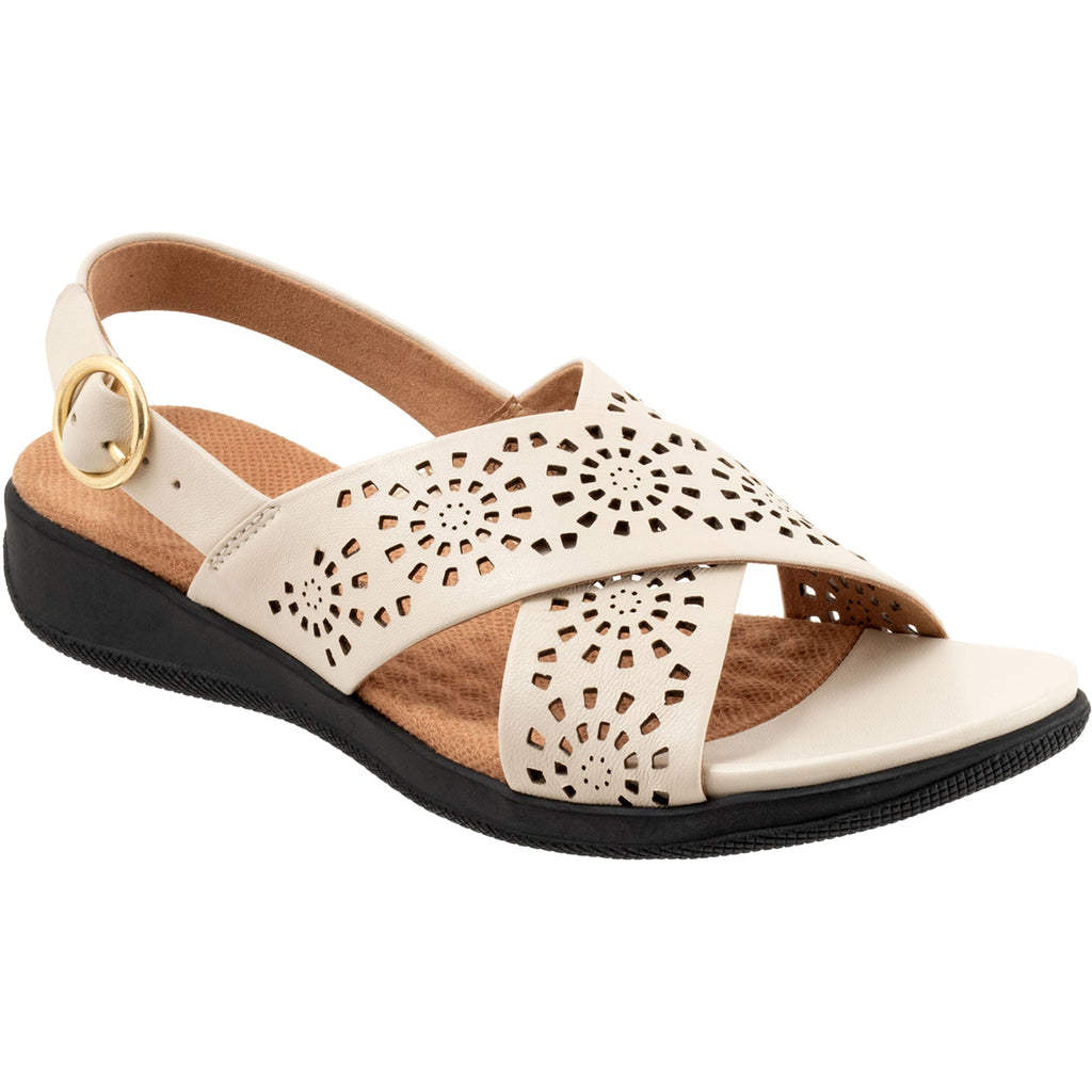 Soft Walk Tillman Sling Perf Women's Sandals Bone Leather