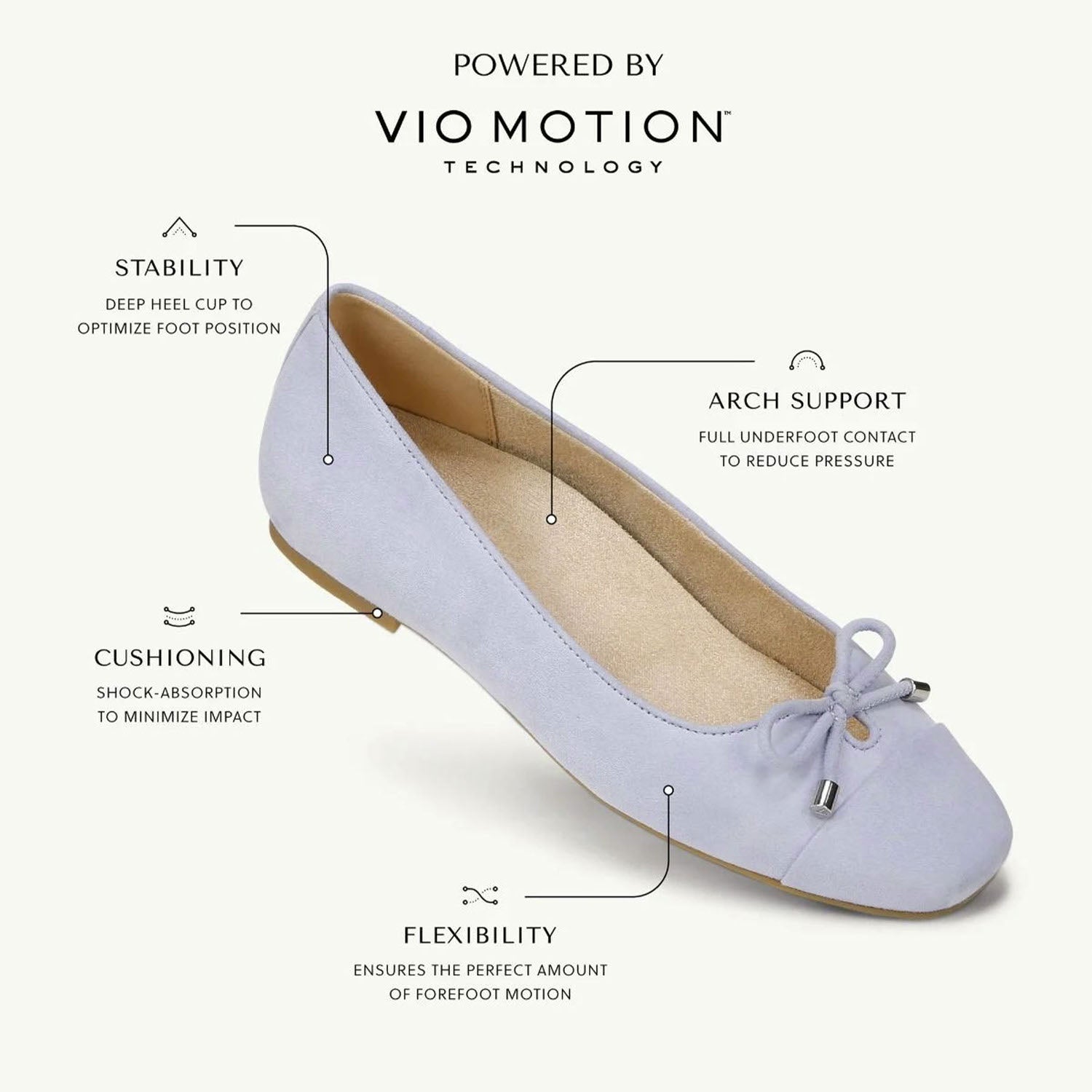 Vionic Women's Slip On Flats Driftwood Suede
