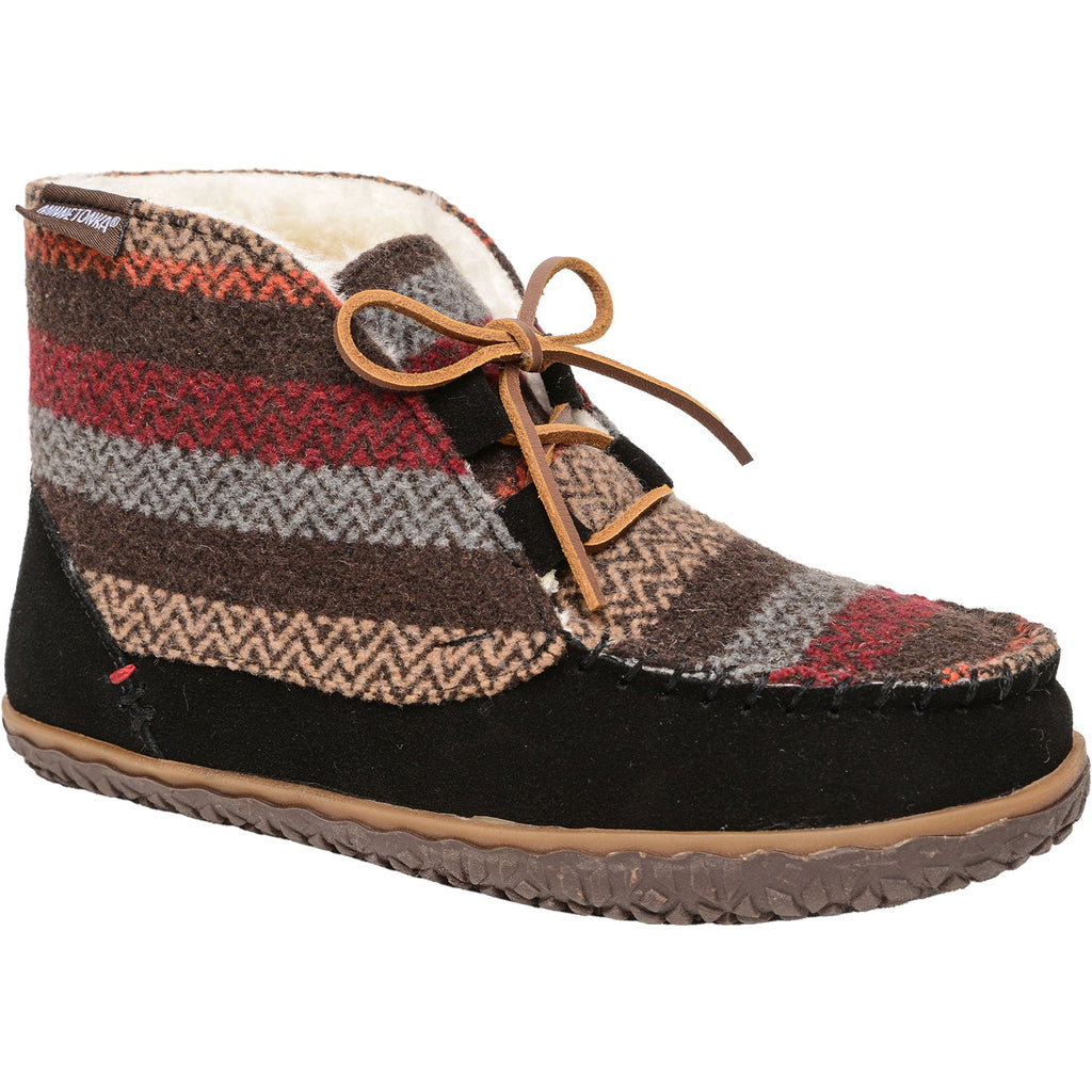 Minnetonka Torrey Women's Outdoor Slippers Black/Multi Suede