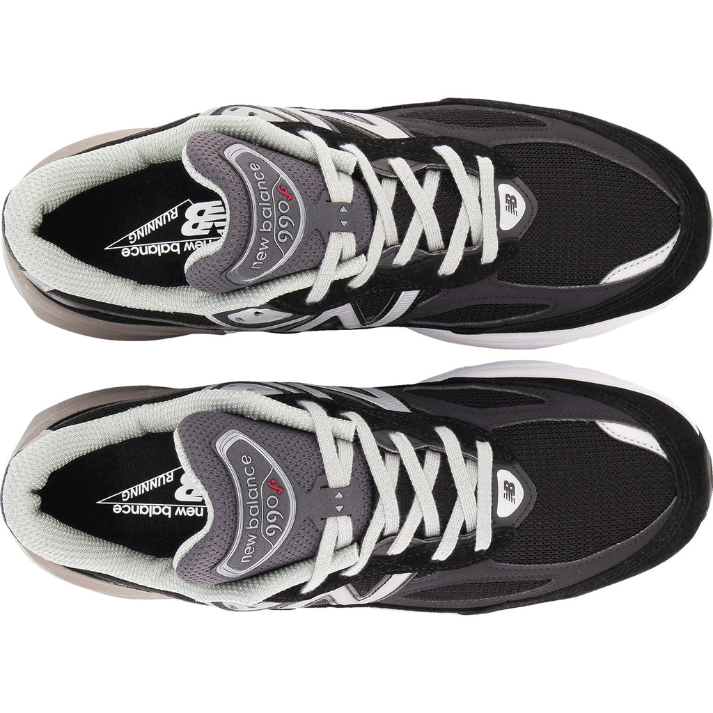 New Balance M990BK6- Made in USA Men's Running Shoes Black Suede/Mesh