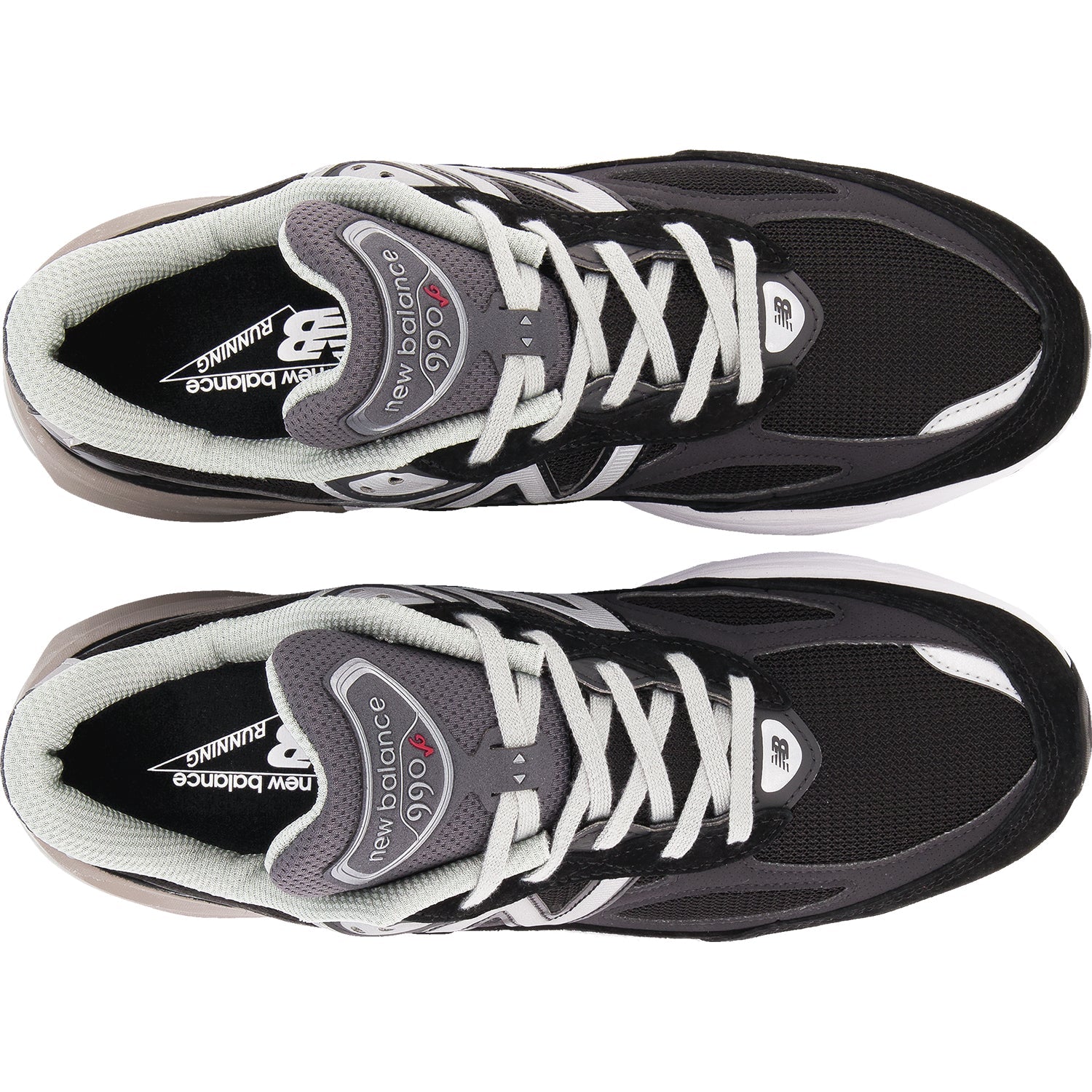 New Balance M990BK6- Made in USA Men's Running Shoes Black Suede/Mesh