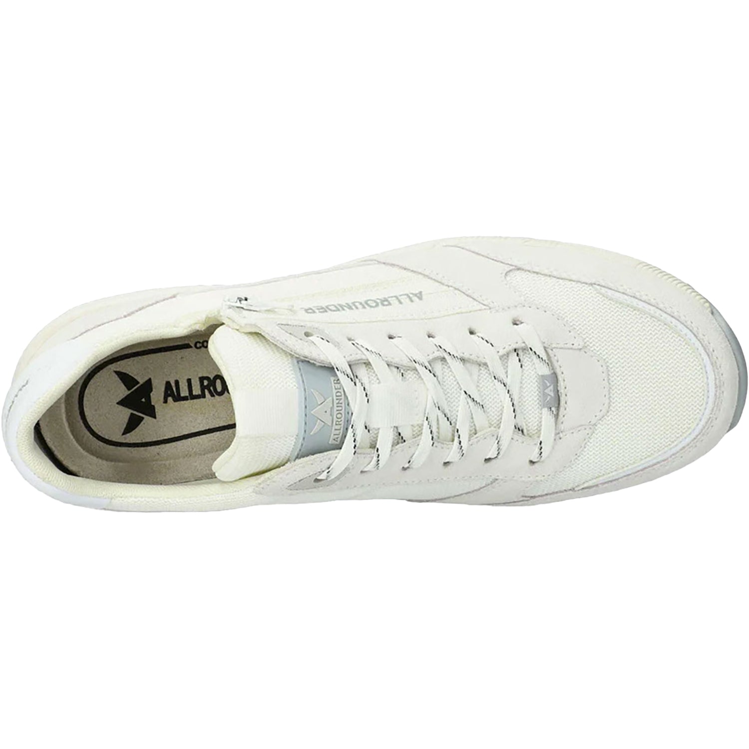 Allrounder by Mephisto Scarmaro Men's Lace Up Shoes Blanc/Blanc Suede
