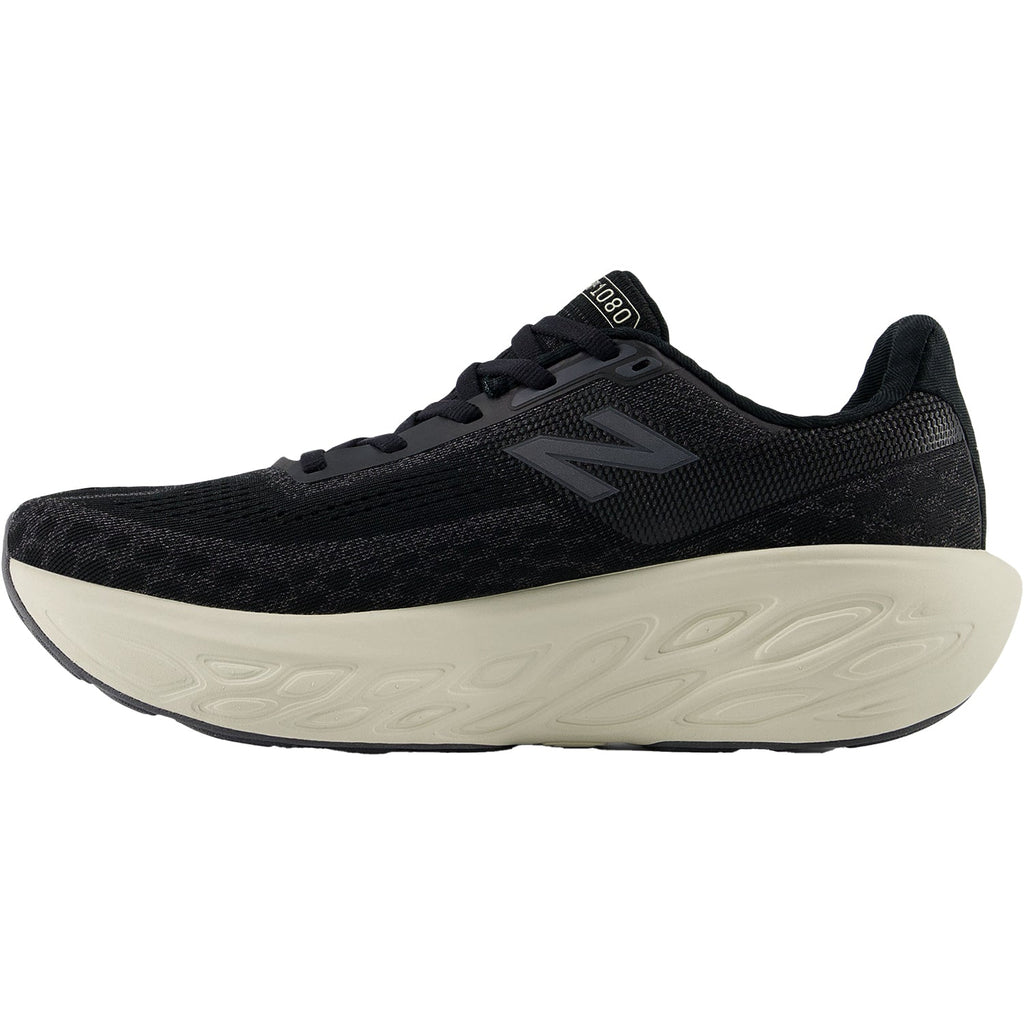 New Balance W1080B14 (Neutral Support) Women's Athletic Shoes Black/Phantom/Sea Salt