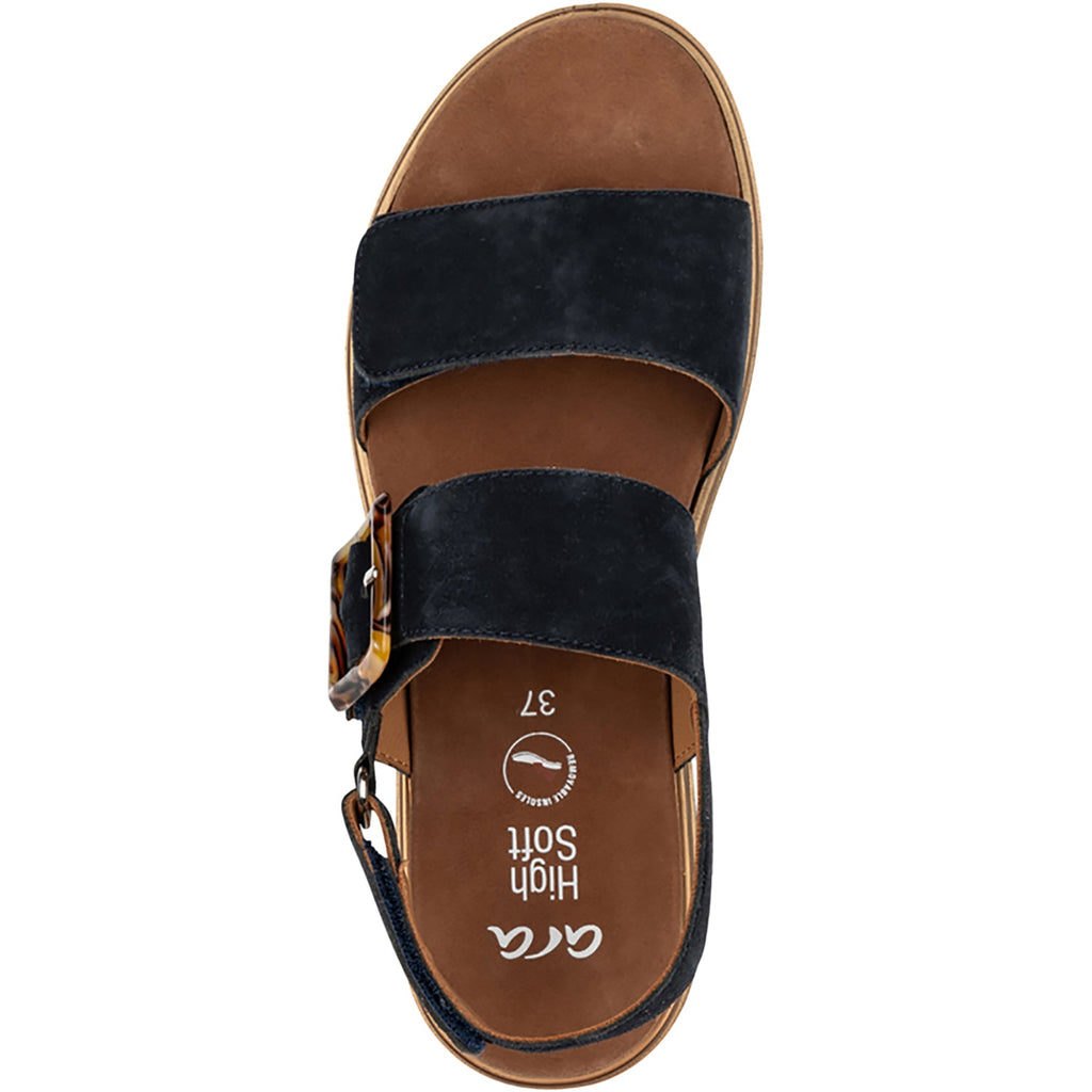 Ara Marbella Women's Sandals Navy Kid Suede