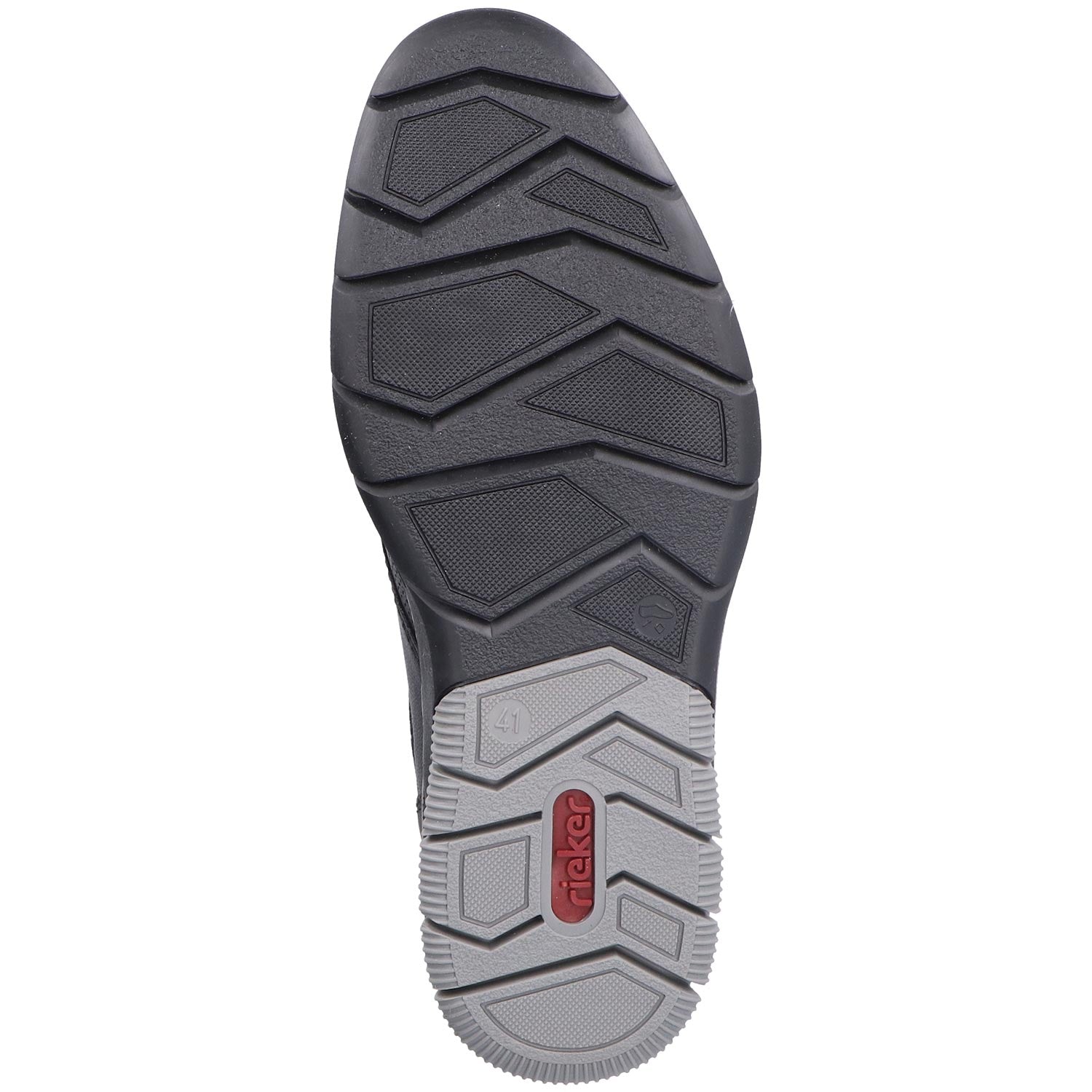 Rieker 14450-00 Dustin 50 Men's Walking Shoes Black Synthetic