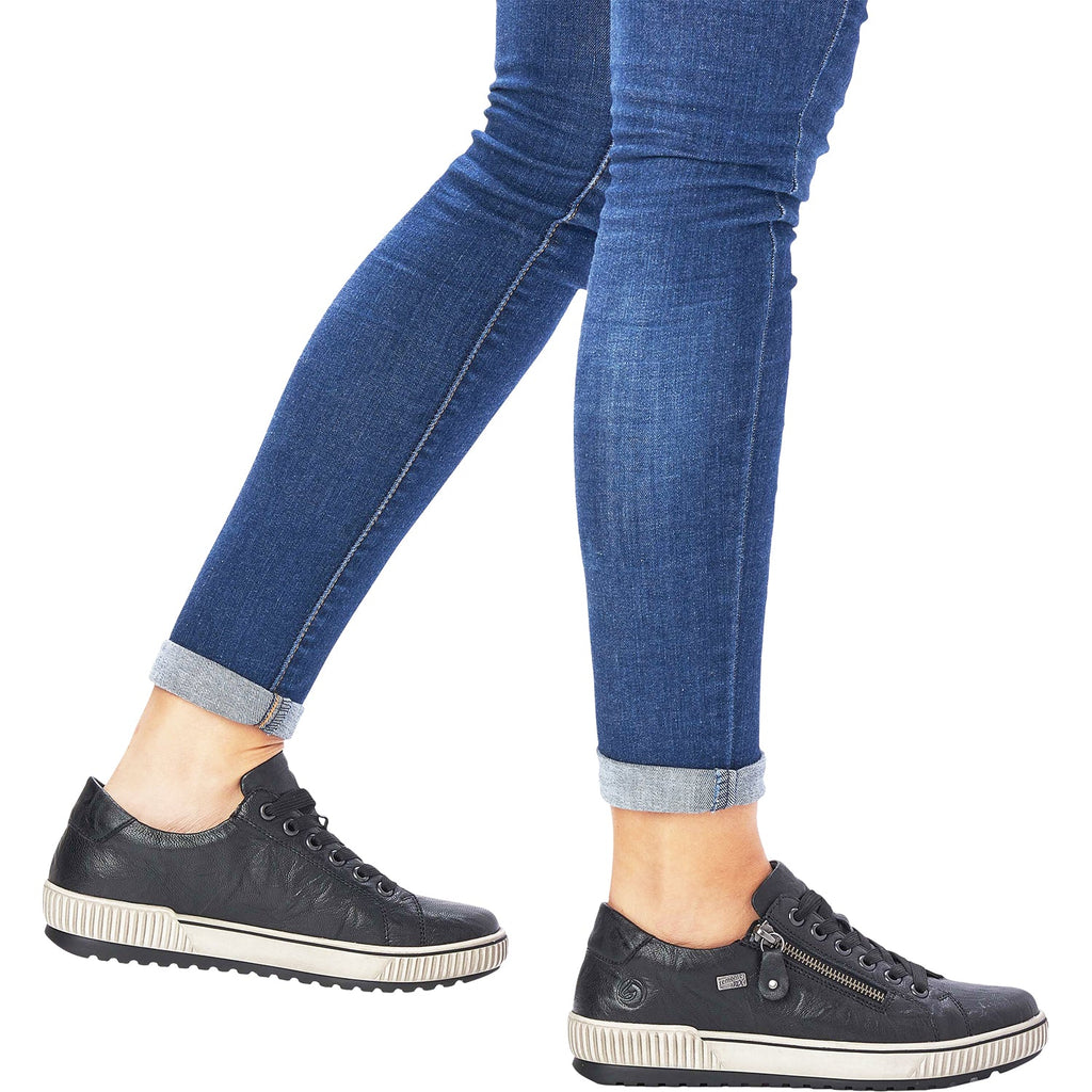 Remonte D0700-00 Maditta 00 Women's Sneakers Black Leather