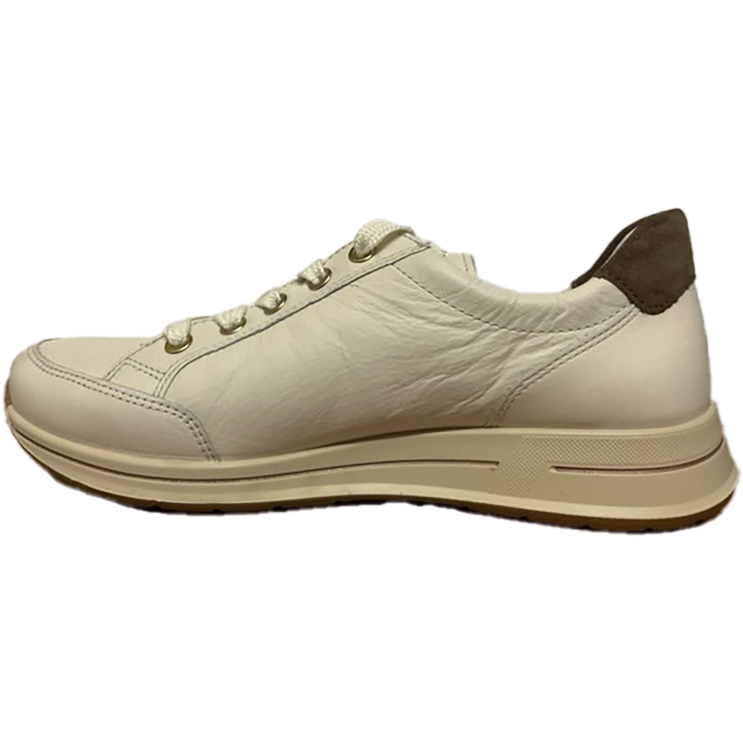 Ara Oleanna Women's Walking Sneakers Cream Calf/Sesame Leather