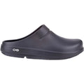 OOFOS OOcloog Unisex Open Back Clogs Black Matte Synthetic