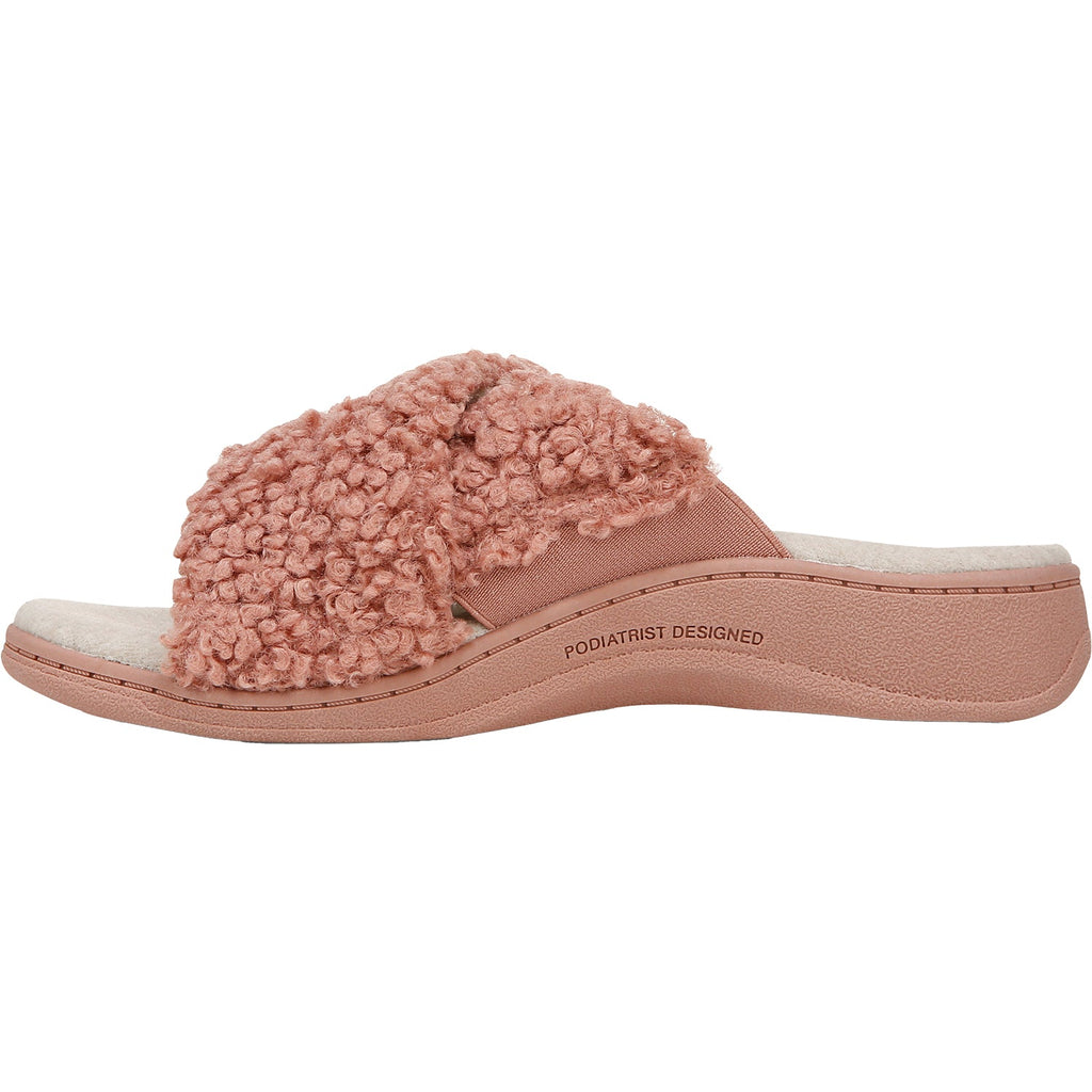 Vionic Relax II Women's Slippers Cinder Rose Shearling