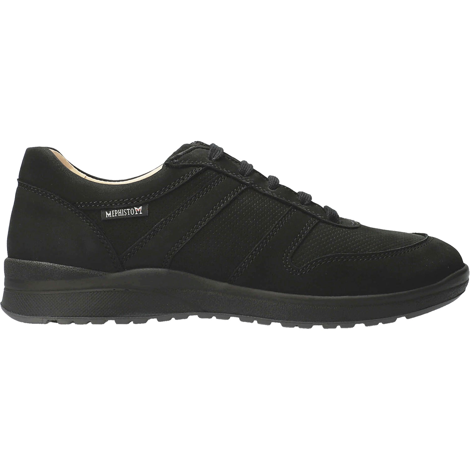 Mephisto Rebeca Perf Women's Walking Shoes Black Bucksoft Nubuck