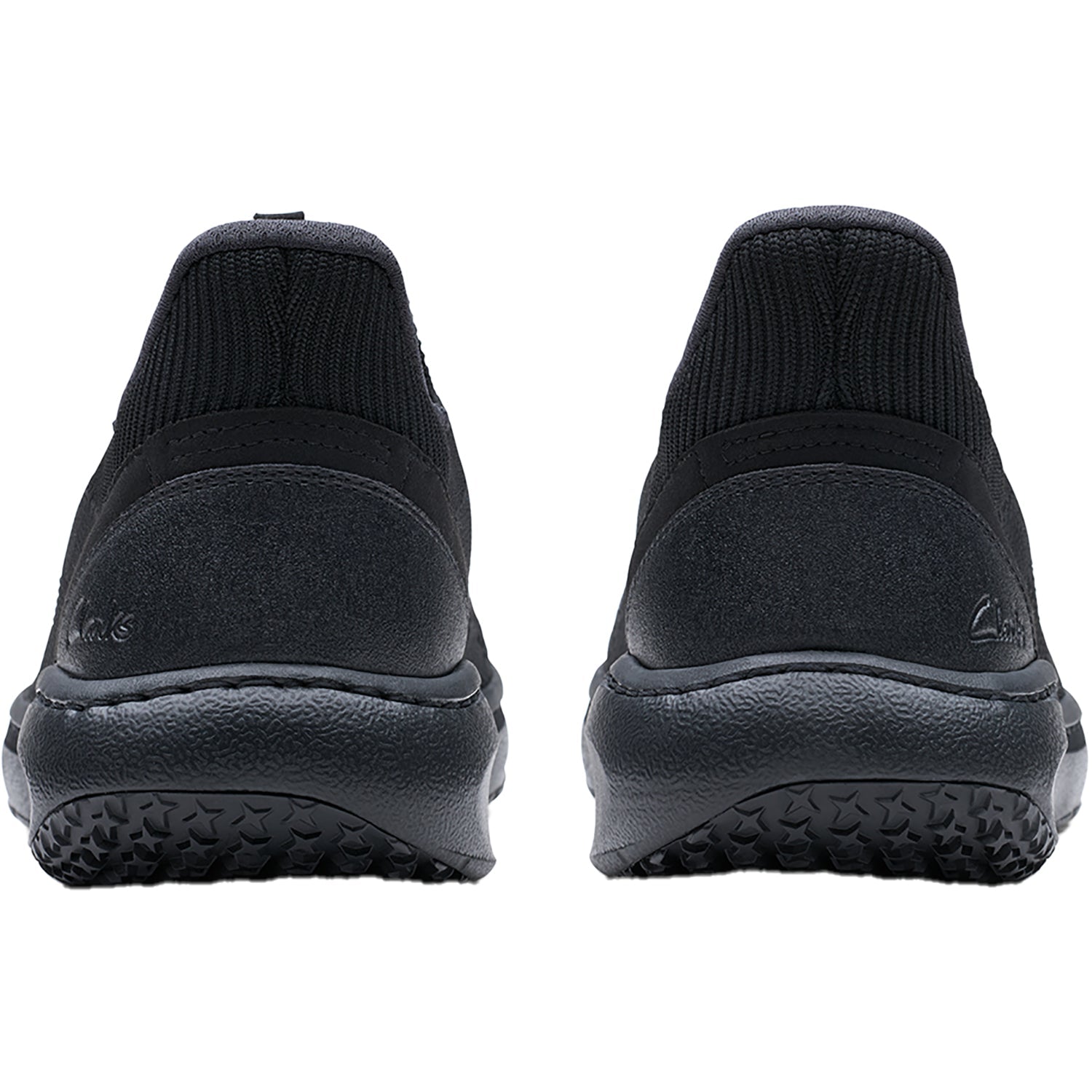 Clarks Pro Free Slip Resistant Men's Slip Ons Black/Black