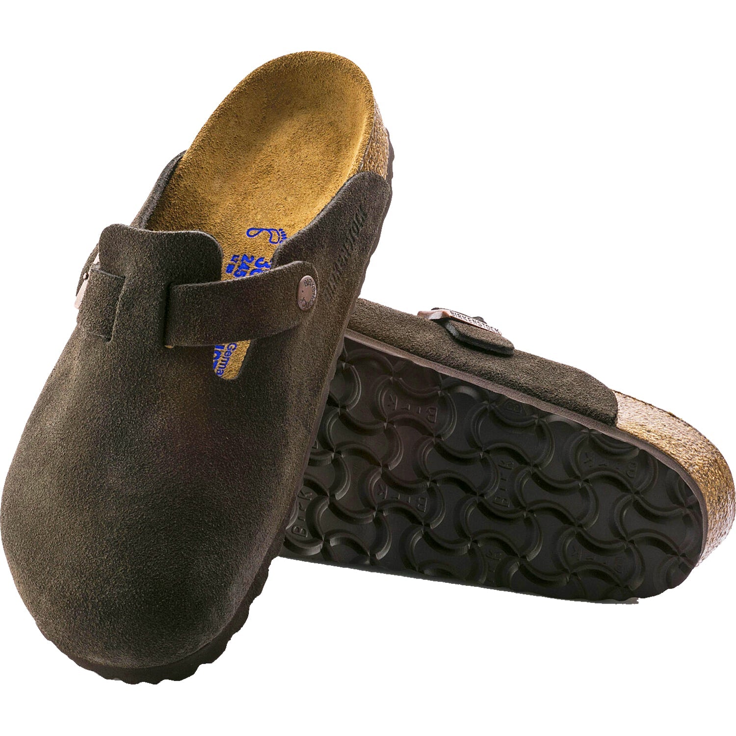 Birkenstock Boston Soft Footbed Unisex Clogs Mocha Suede