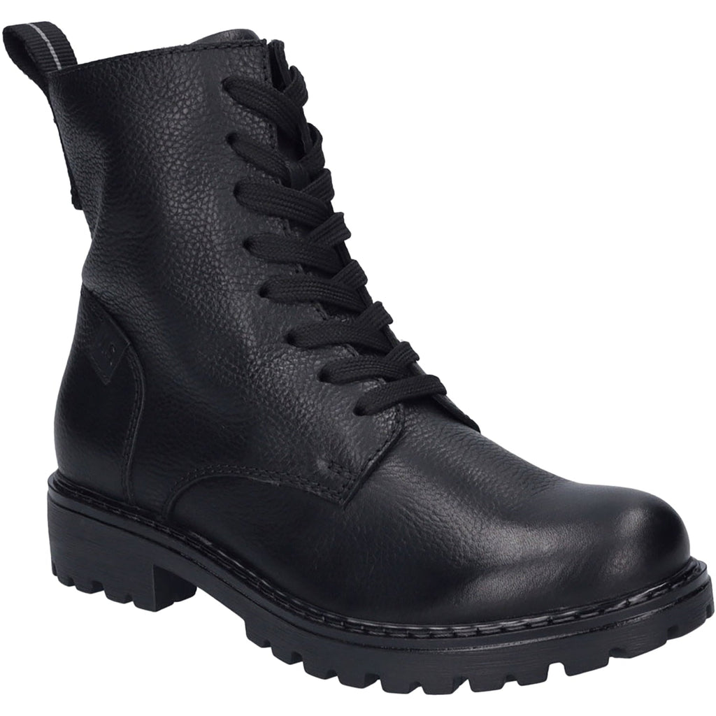 Josef Seibel Marta 02 Women's Combat Boots Black/Black Leather