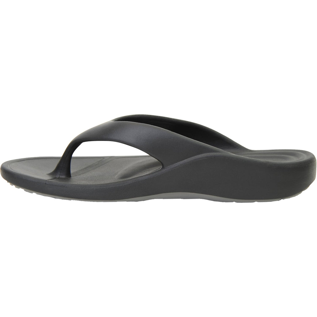 Aetrex Maui Women's Water-Friendly Flip Flopss Black EVA