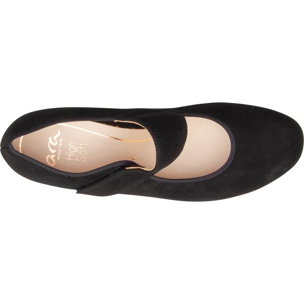 Ara Calico II Women's Mary Jane Dress Black Kid Suede