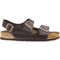 Birkenstock Milano Soft Footbed Unisex Brown Sandals Brown Amalfi Leather
