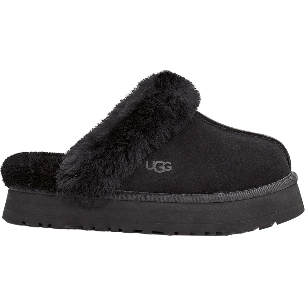 UGG Disquette Women's Slippers Black Sheepskin