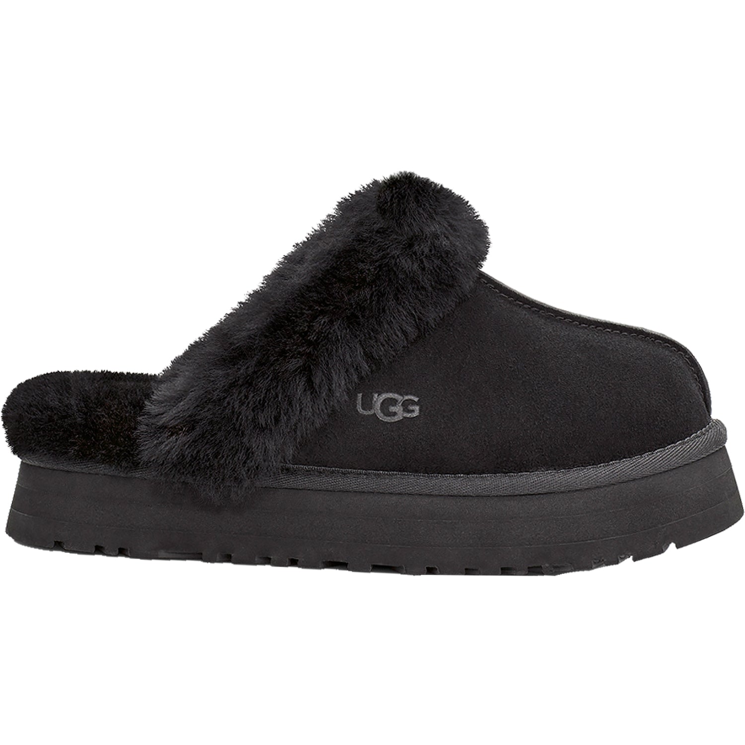UGG Disquette Women's Slippers Black Sheepskin