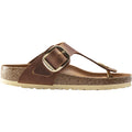 Birkenstock Gizeh Big Buckle Women's Sandals Cognac Oiled Nubuck