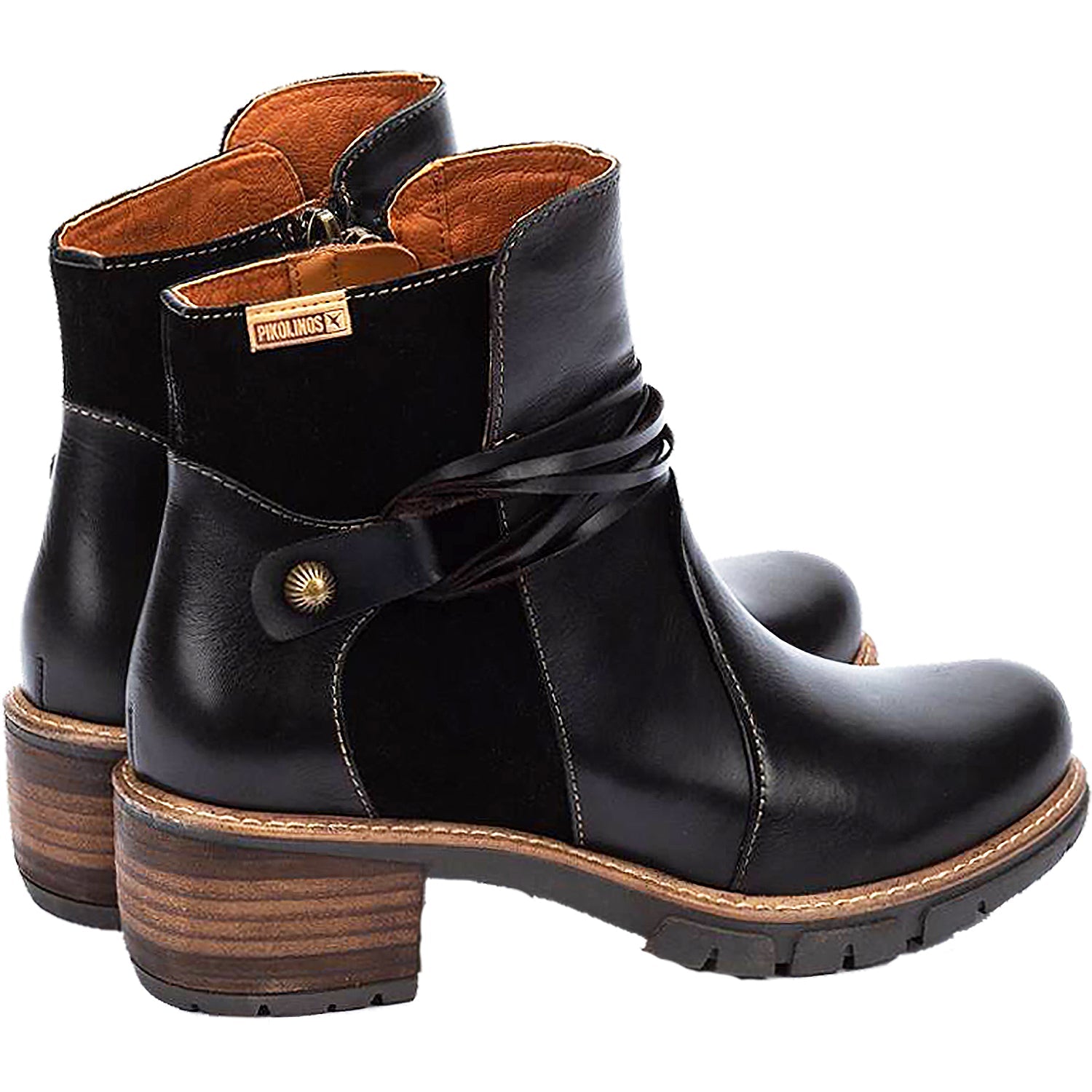Pikolinos San Sebastian W1T-8906C2 Women's Ankle Boots Black Leather