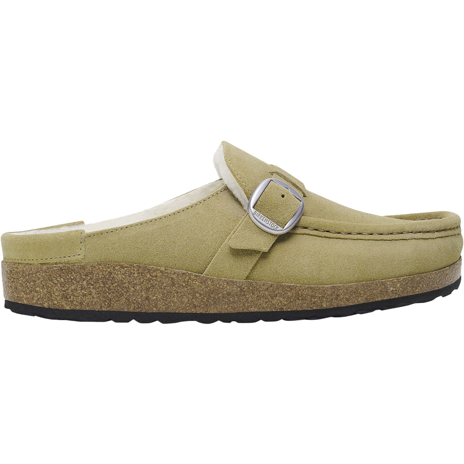 Birkenstock Buckley Shearling Women's Clogs Slippers Taupe Suede