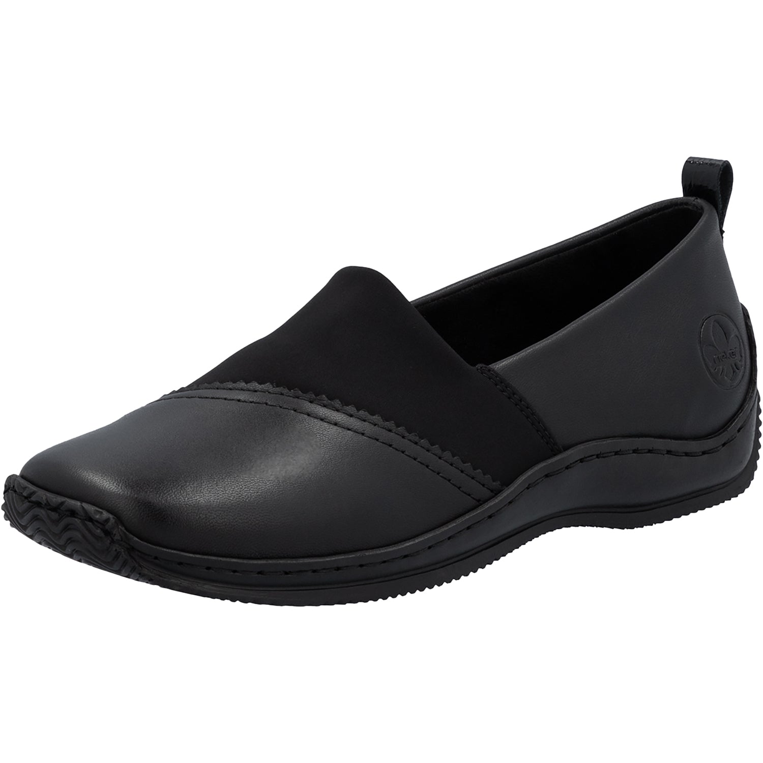 Rieker L1790-00 Stretch Women's Slip Ons Black