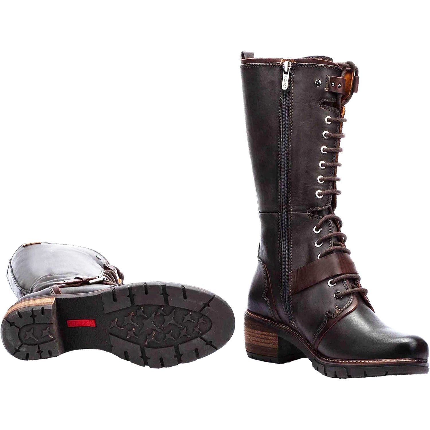 Pikolinos San Sebastian W1T-9624 Women's Tall Boots Lead Leather