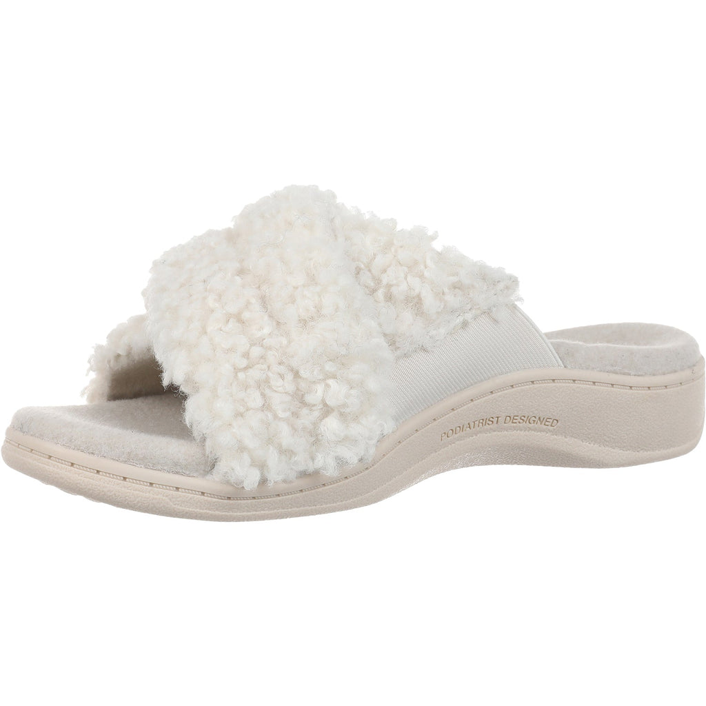 Vionic Relax II Women's Slippers Cream Shearling